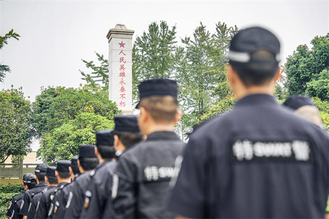 成都新都公安民輔警參與活動 成都新都公安供圖