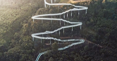 龍泉山城市森林綠道高空棧道試運營