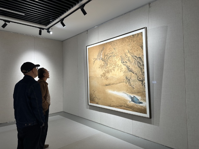 当代彩墨作品展现场 受访者供图