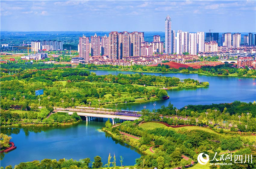 仁寿城市湿地公园。潘建勇摄