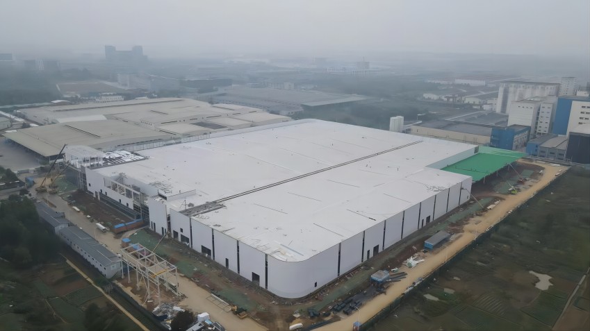 华润怡宝二期项目现场。天府智能制造产业园管委会供图