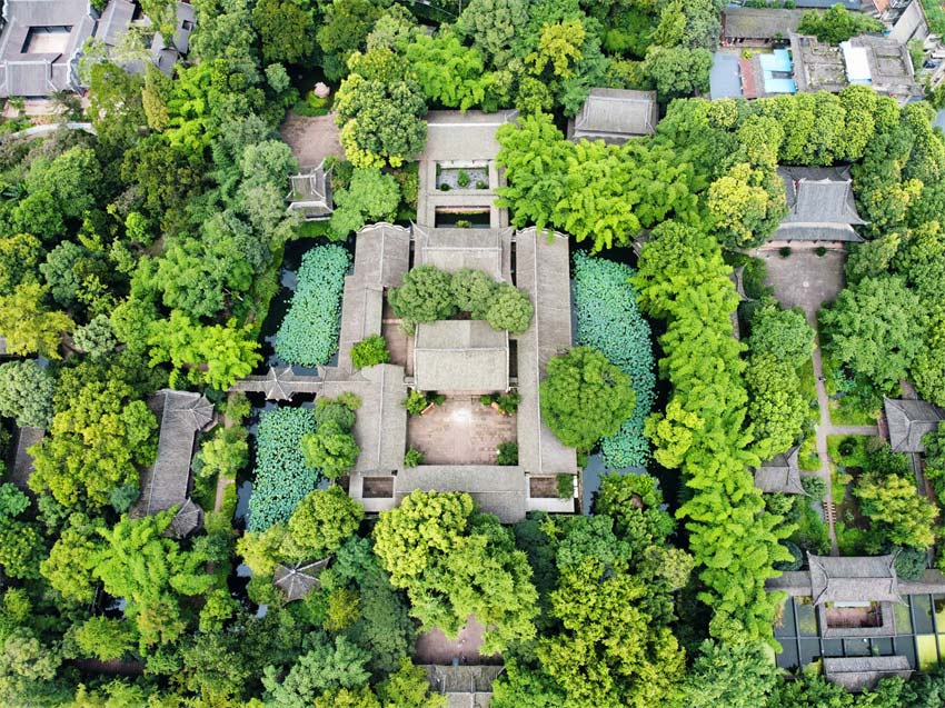 俯瞰三苏祠。眉山市委宣传部供图