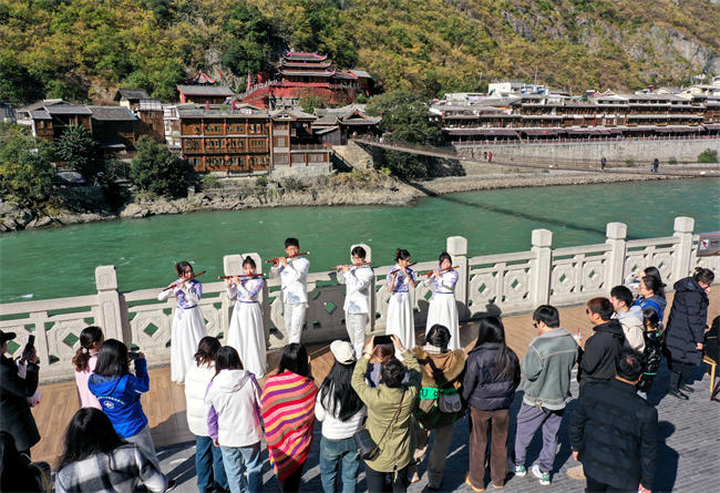 文旅志願服務“五進”活動現場 鄒森供圖