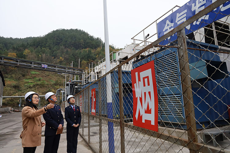 税务干部到企业了解绿色化、低碳化、智能化转型升级情况。达州市税务局供图