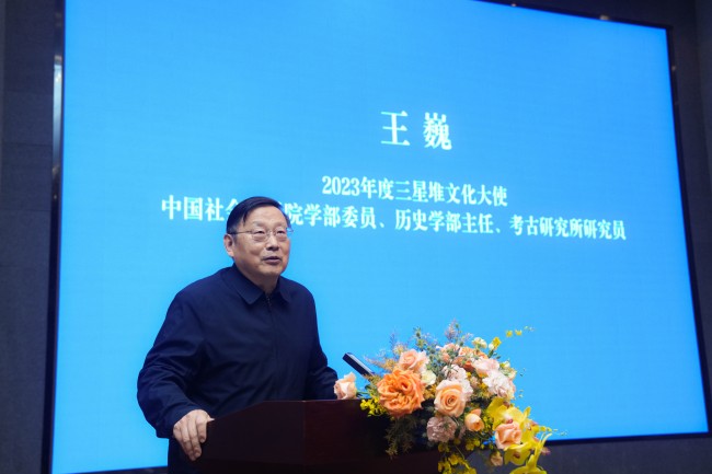 中国社会科学院学部委员、历史学部主任、考古研究所研究员王巍。主办方供图