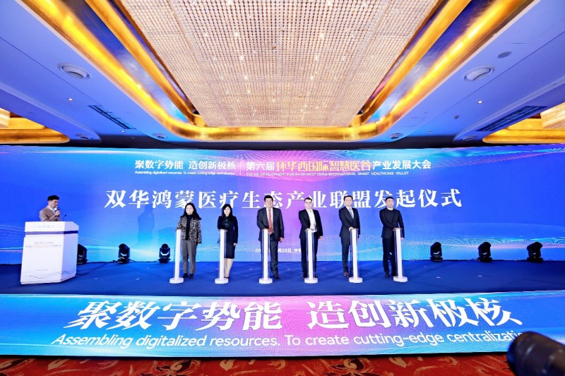 双华鸿蒙医疗生态产业联盟发起仪式。主办方供图
