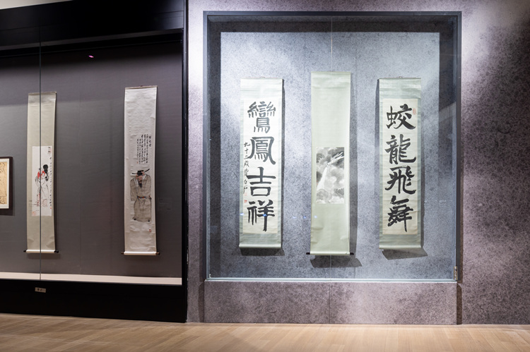 现场展出的齐白石画作。成都市文旅局供图