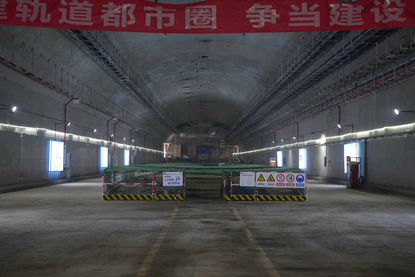 幸福梅林站内景。成都地铁供图