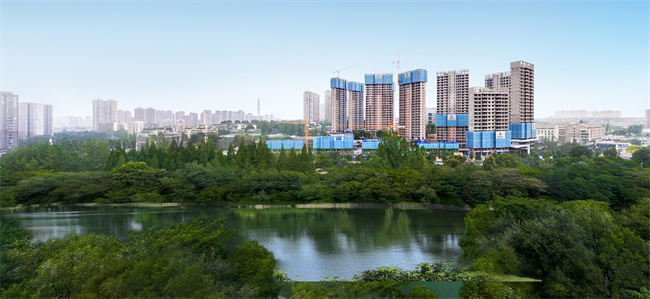 四川师大站TOD项目现场图。成都轨道城市投资集团供图