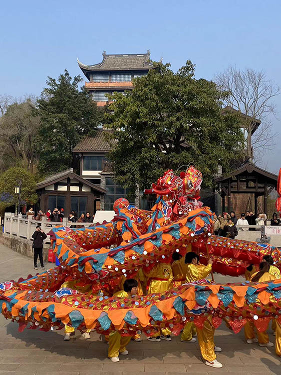 傳統舞龍。成都文旅供圖