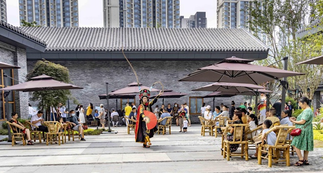 跃进社区一角。社区供图