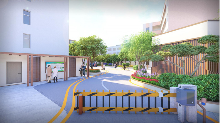 沿江路369号小区大门效果图。翠屏区融媒体中心供图
