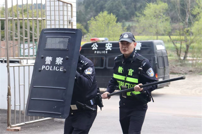演练现场。图片来源：蒋波