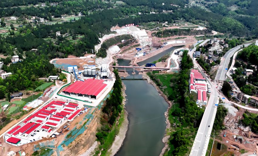 青峪口水库项目全景。杜文龙供图