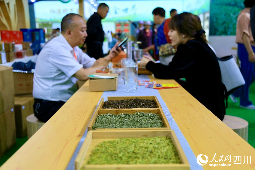 茶商洽谈。人民网记者 朱虹摄
