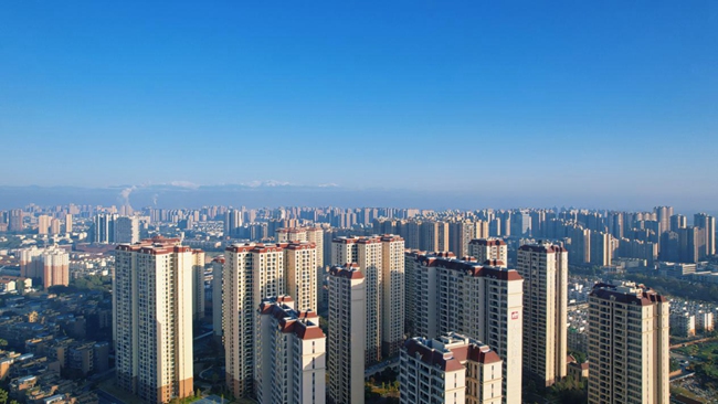 青白江城市面貌图。青白江区住建局供图