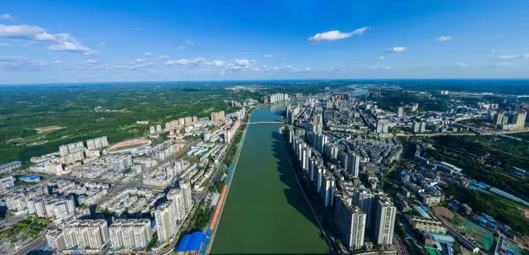 簡陽城市風貌。簡陽融媒供圖