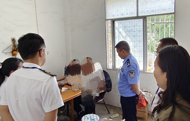 联合执法现场。虞芳琳供图