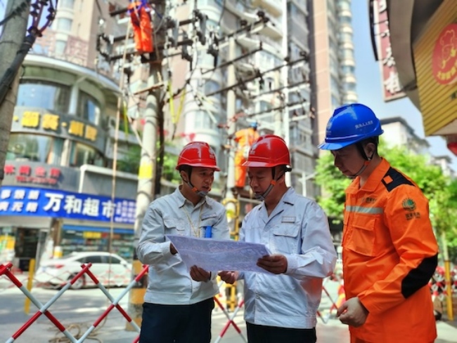綜合檢修現場。國網達州市新橋供電公司供圖