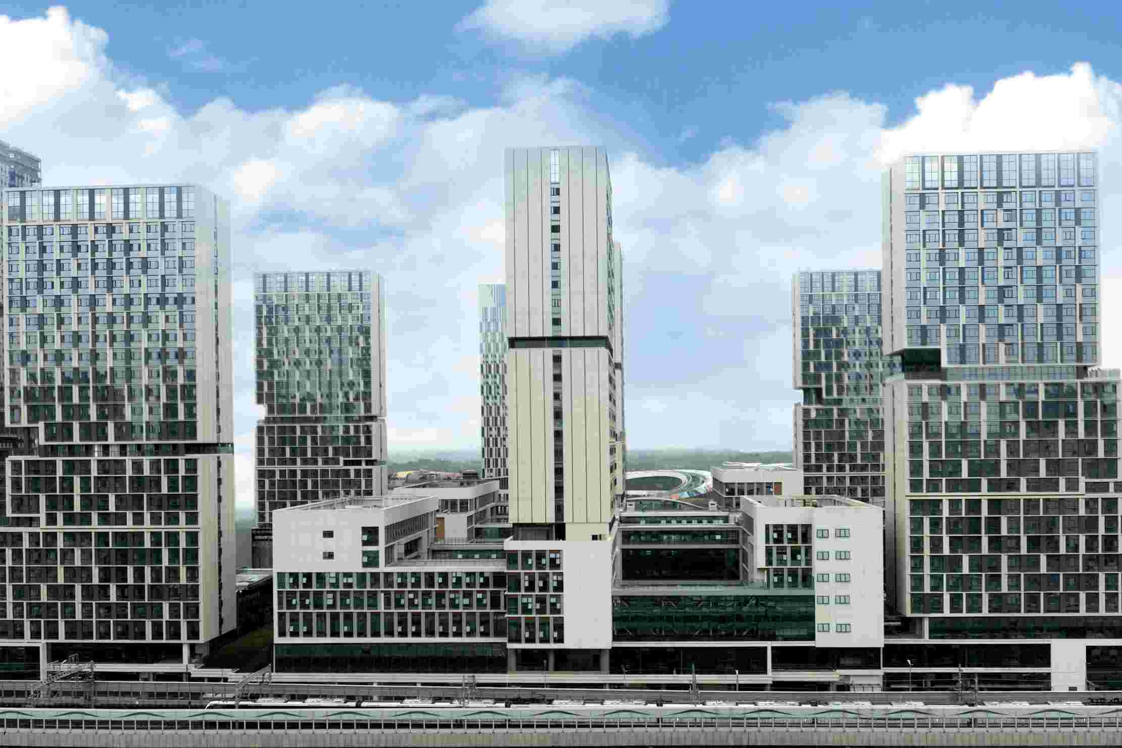 成都軌道交通職業學院校區側視圖。成都軌道交通職業學院供圖
