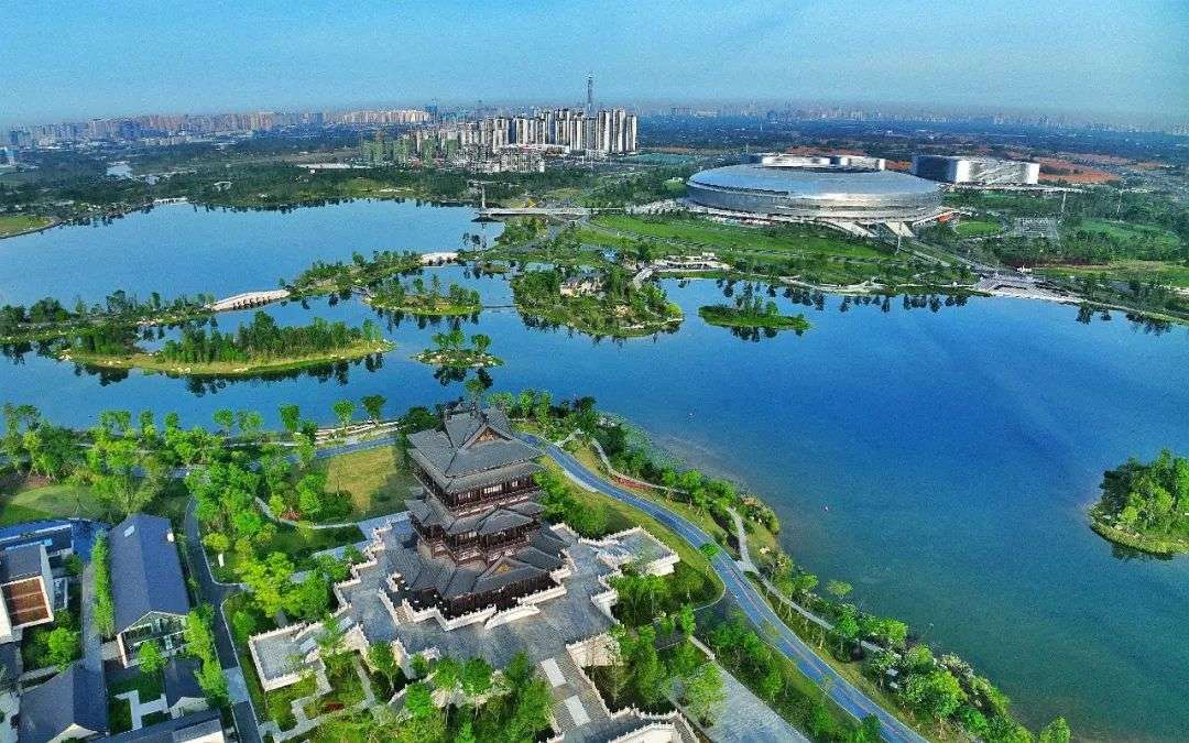 东安湖体育公园。陈沐尧摄