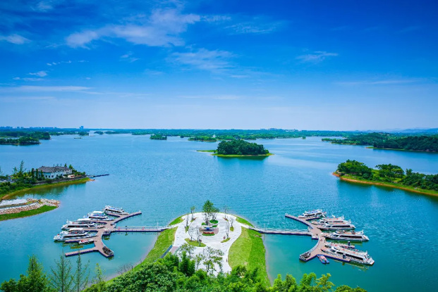 三岔湖一角。成都市文广旅局供图