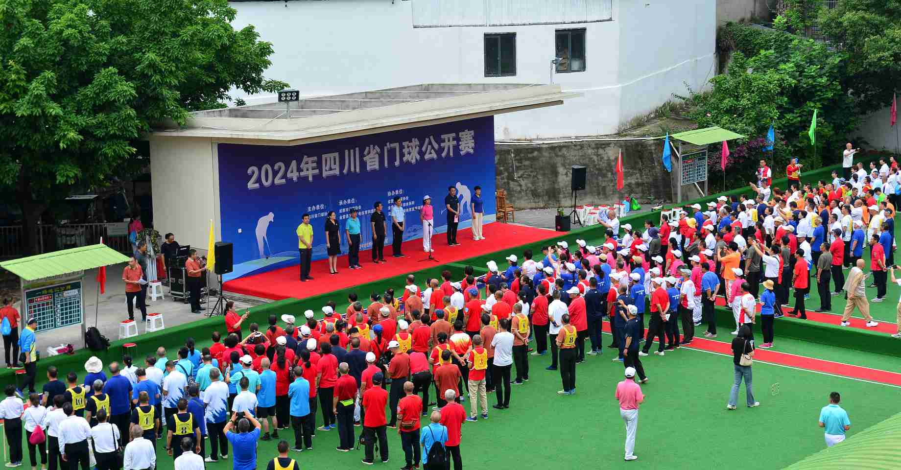 門球公開賽全體參賽選手。主辦方供圖