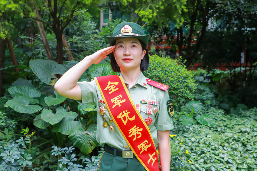 王雪。武警四川总队供图