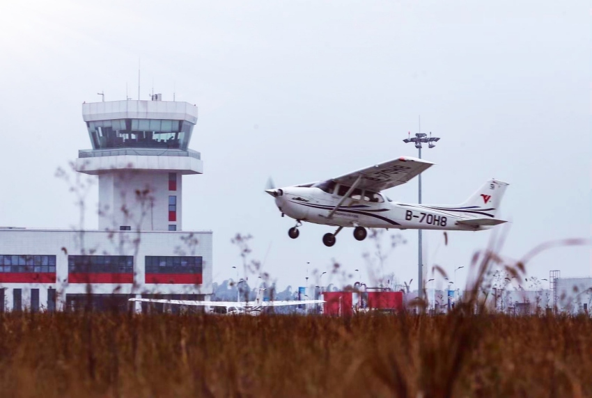 自贡航空产业园。宋姿熠摄