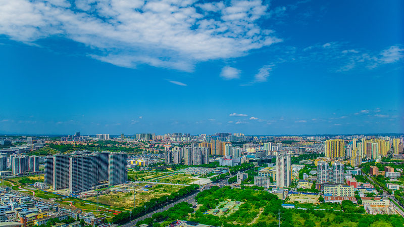 高新區（科技城直管區）全景圖。綿陽市委宣傳部供圖