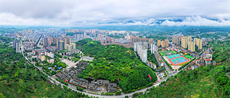 邻水城市全景。邻水县委宣传部供图