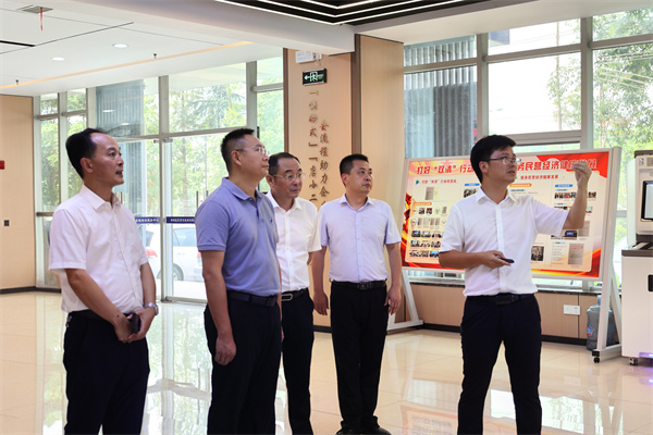 到沿滩区高新技术产业园区调研 自贡市退役军人事务局共同