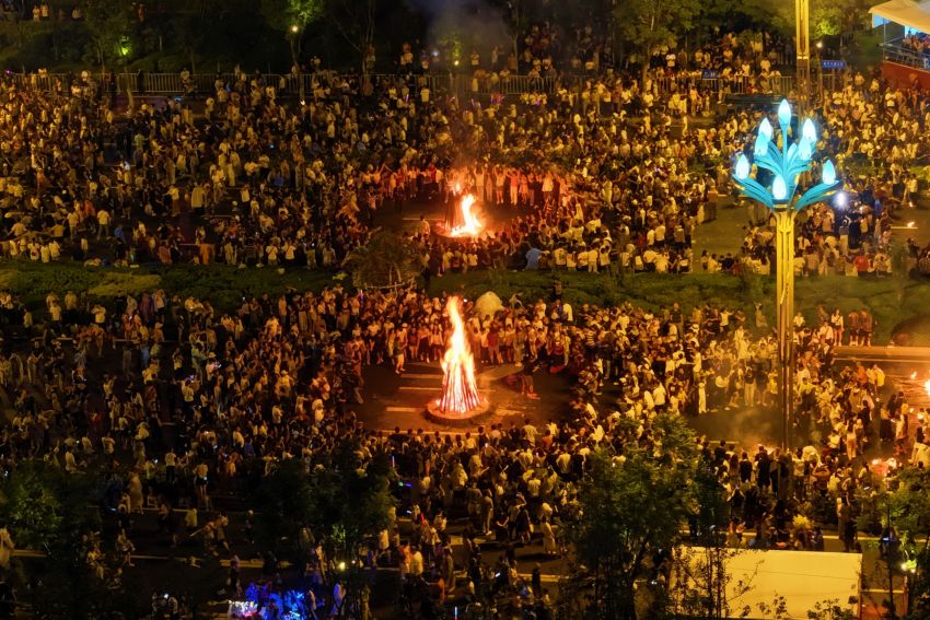 激情火把节，最炫民族风。凉山州委宣传部供图