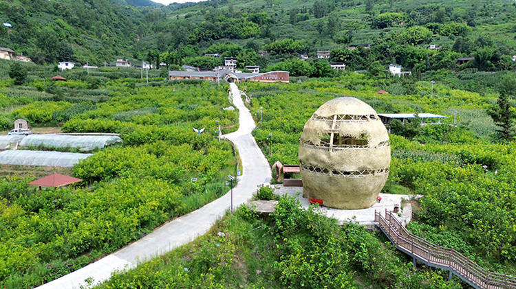 罗群村桑旅融合产业园。绵竹市融媒体中心供图