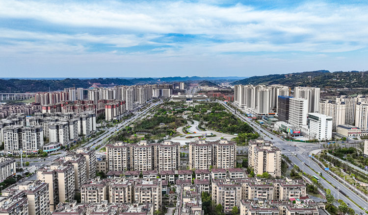 岷江新区。翠屏区融媒体中心供图