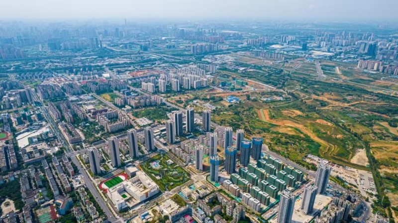图为该行支持的成都市龙泉驿区十陵来龙片区城中村改造项目。农发行四川省分行营业部供图