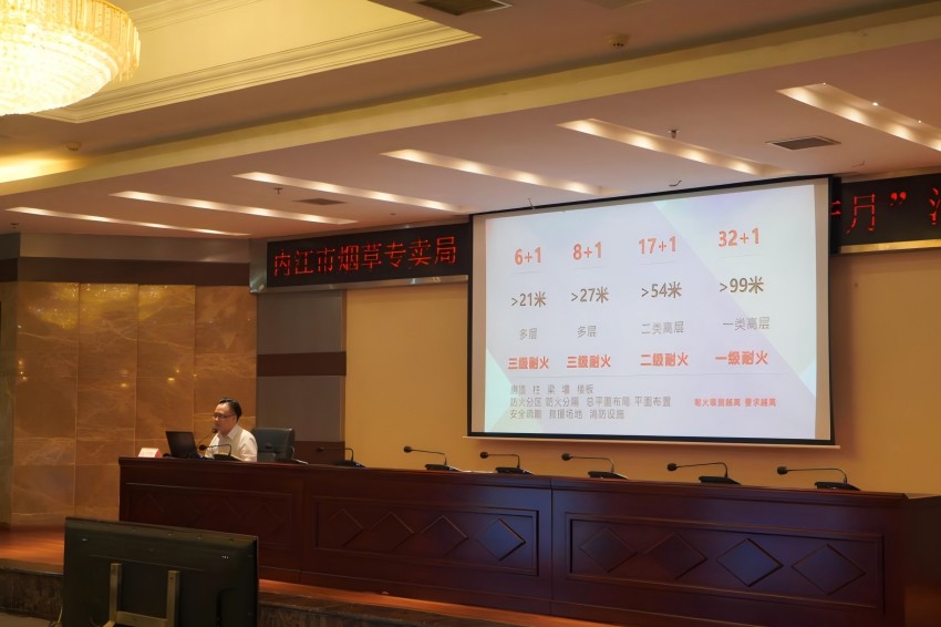 开展“天府金叶大讲堂”之安全应急讲堂。内江市烟草专卖局（公司）供图