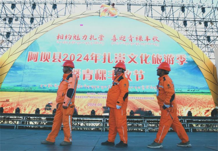 电力工人现场巡检。王绍鹏供图