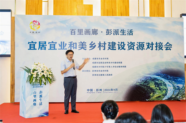 “百里画廊·彭派生活—2024年宜居宜业和美乡村建设资源对接会”活动现场。主办方供图