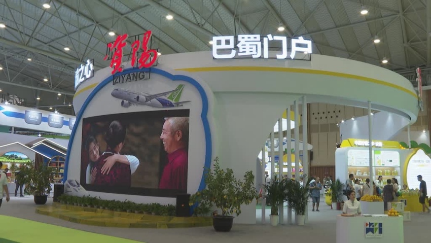 资阳展区。周媛摄