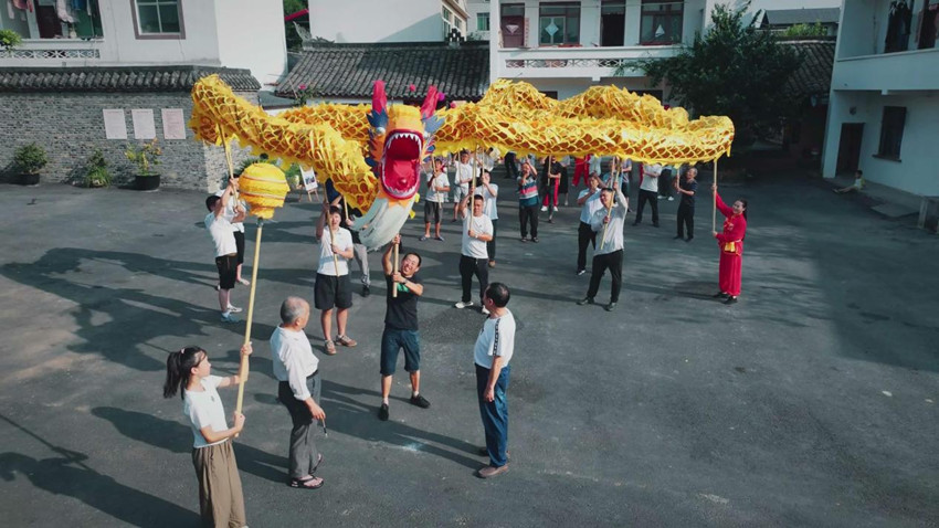 排练现场。龙泉驿区委宣传部供图