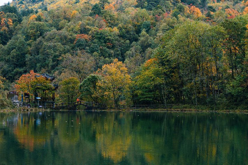 鹿池。二郎山喇叭河景区供图