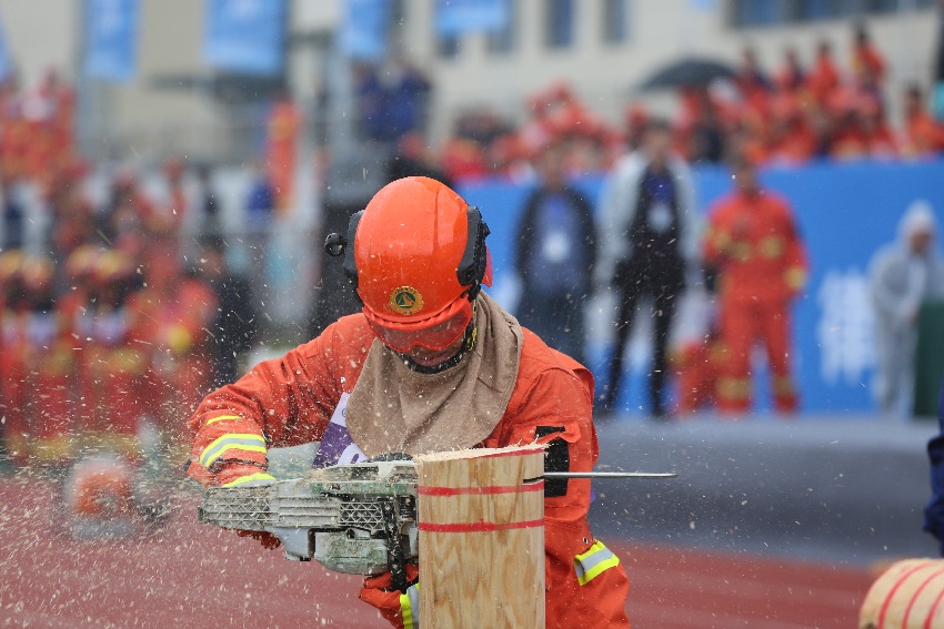 2024年四川森林滅火專業技能比武現場。四川省應急管理廳供圖