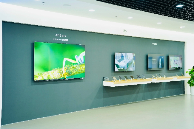 京东方产品陈列。主办方供图