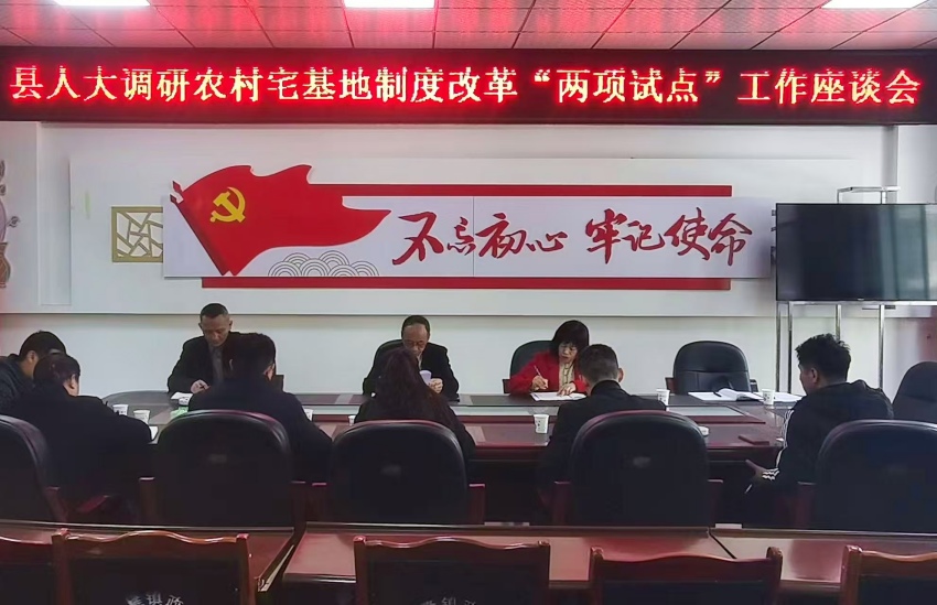 工作座谈会。安岳县人大供图