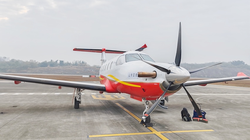首航機型。受訪者供圖