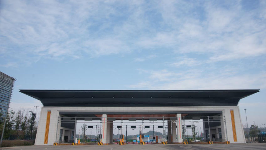 天府国际空港综保区。东部新区供图