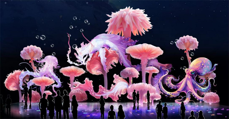 新春大型灯组《妙尾生花》。主办方供图