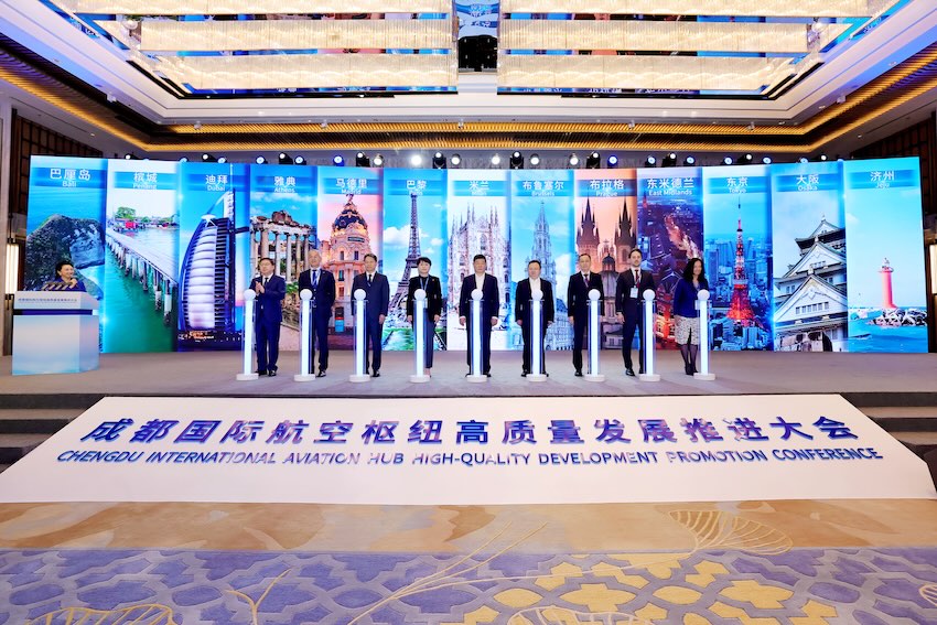 成都国际航空枢纽新开14条客货运航线。四川机场集团供图