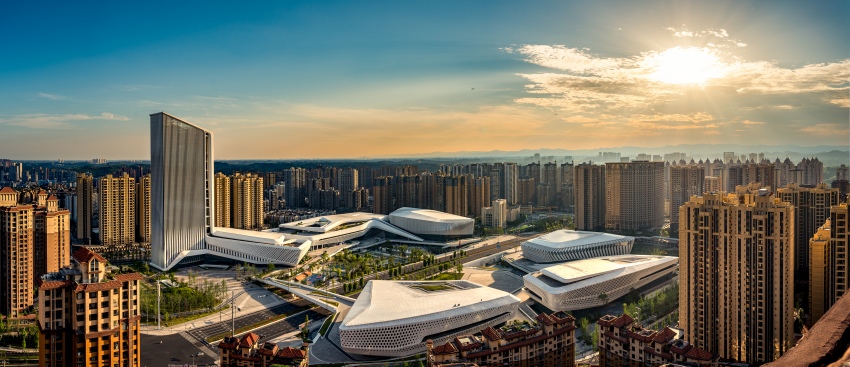 简阳城市风貌。简阳融媒供图
